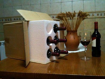 Empaques en poliestireno para botellas